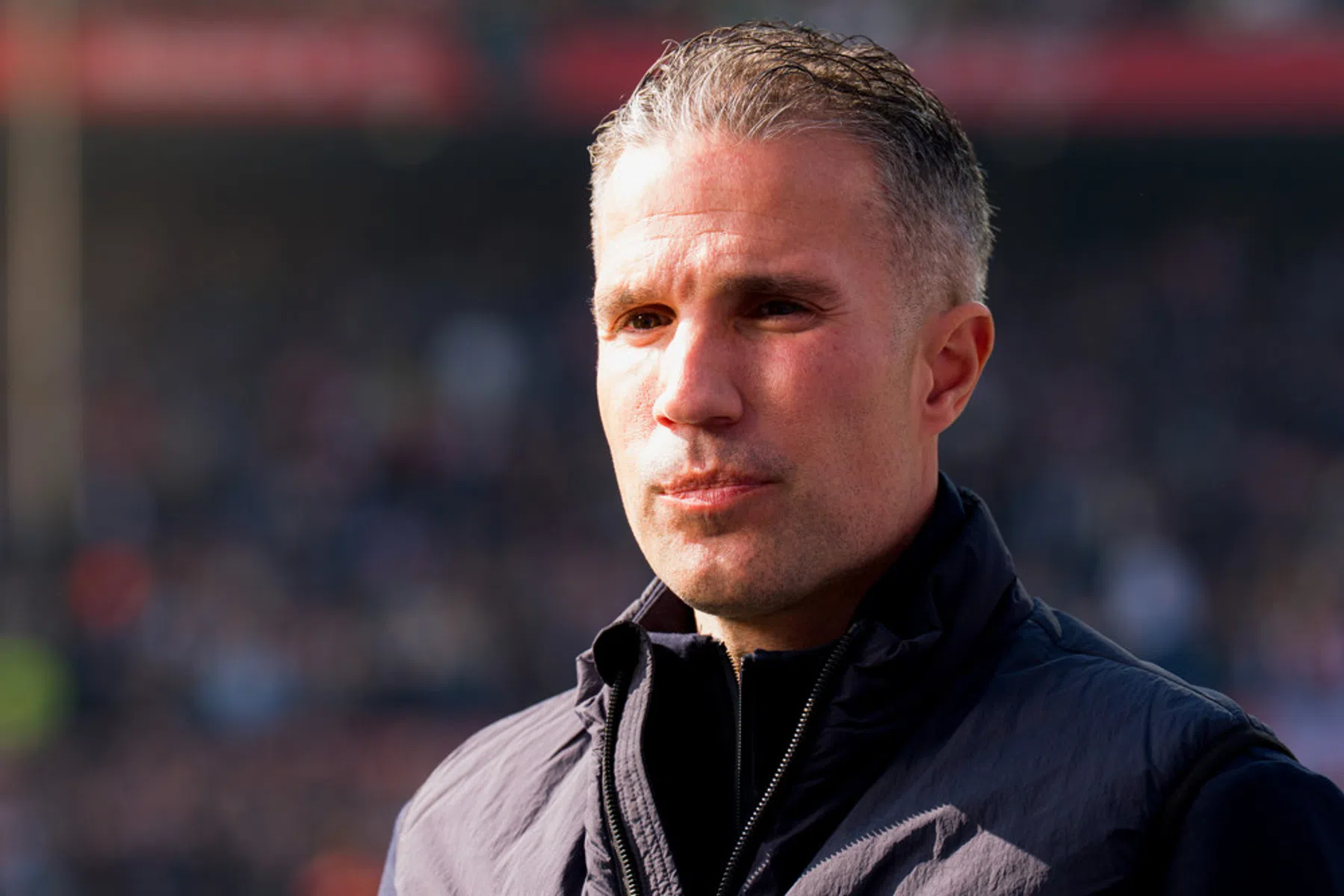 Van Persie heeft het met Feyenoord-spelers niet over mogelijk titelfeest PSV