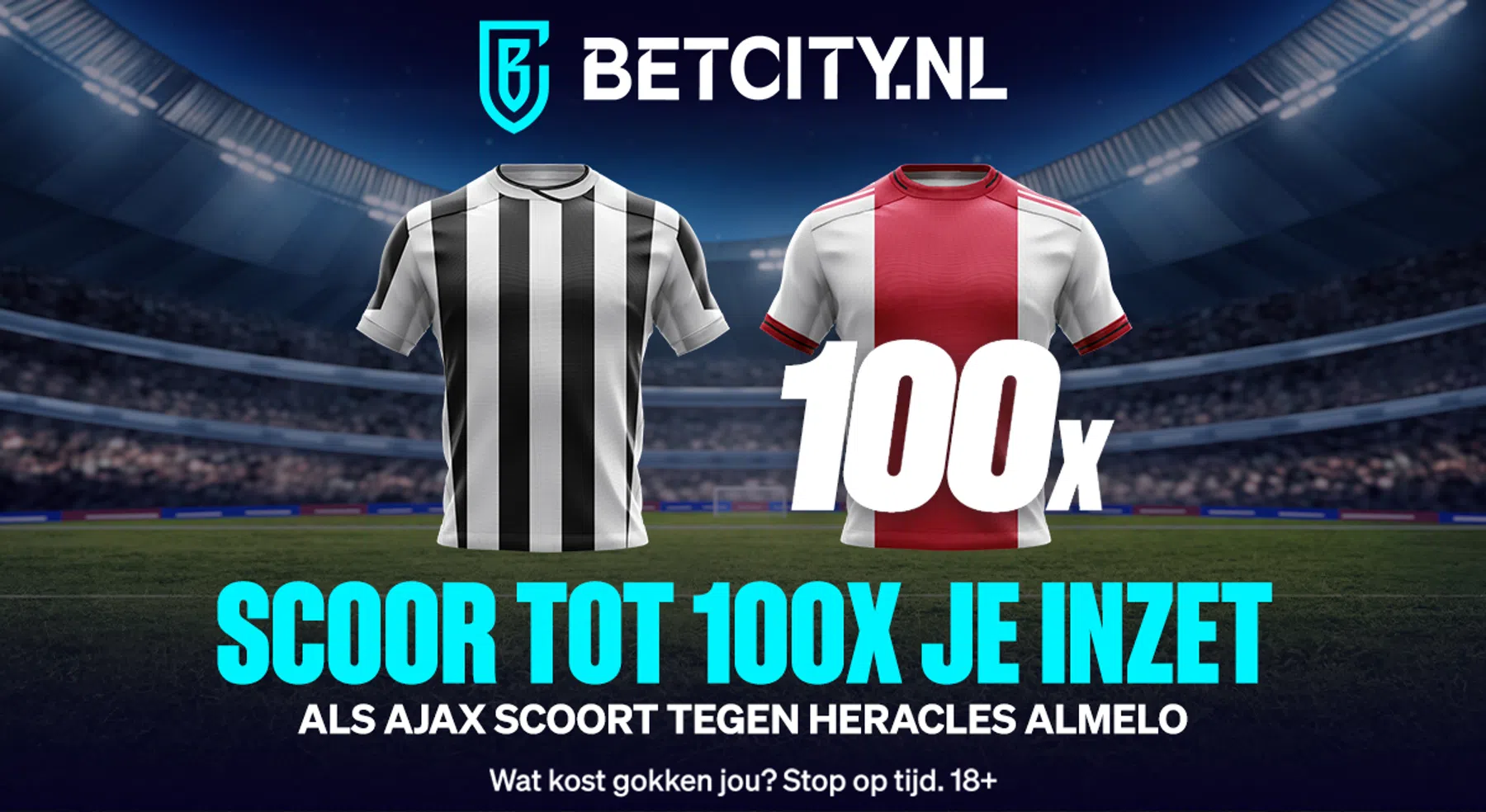 Goal van Ajax tegen hekkensluiter Heracles kan 100x de inzet opleveren!