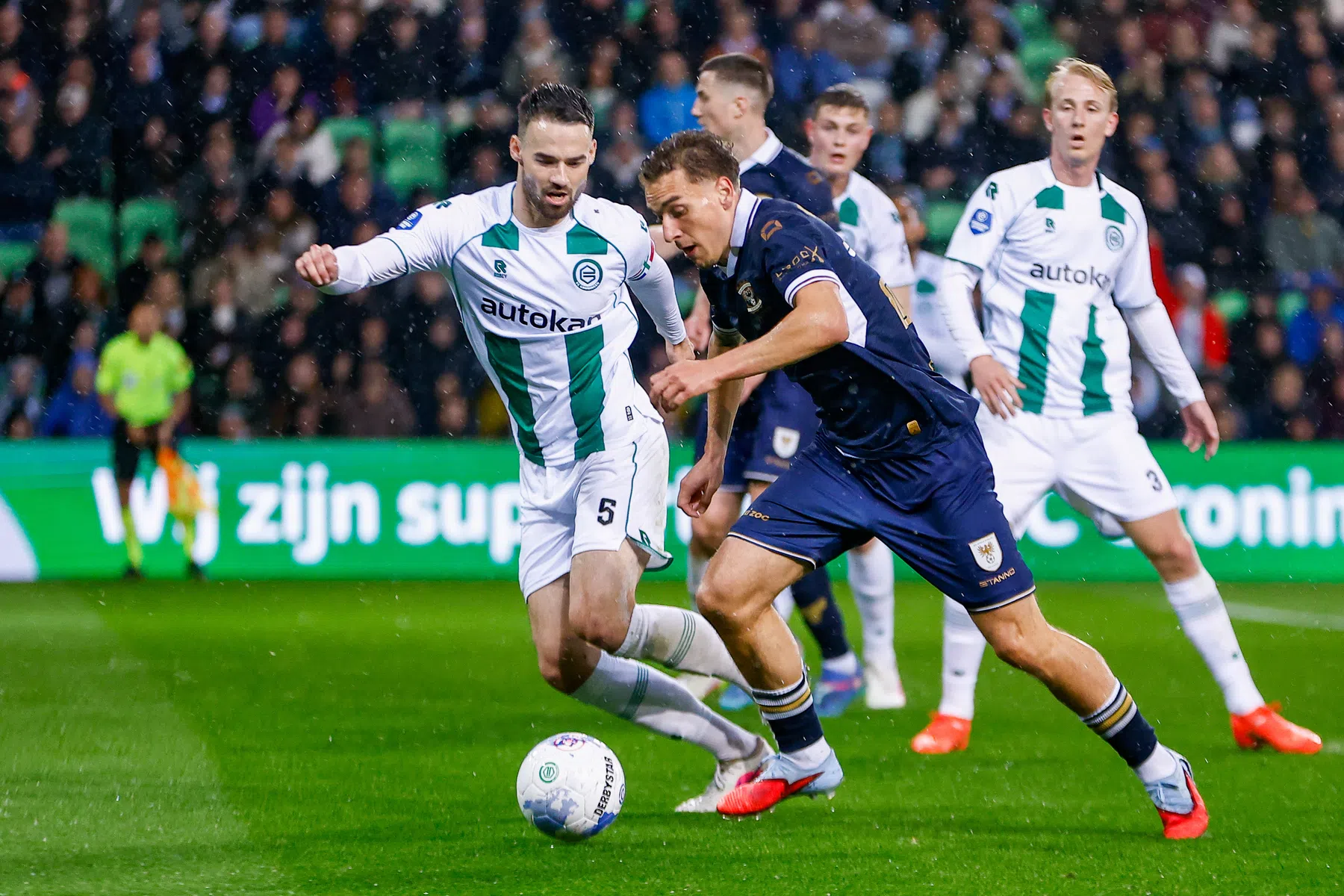 Hoogtepunt bij gelijkspel tussen Groningen en Go Ahead vindt voor aftrap plaats