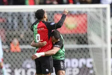 Strijd om plek twee blijft spannend na late domper voor Feyenoord tegen NEC