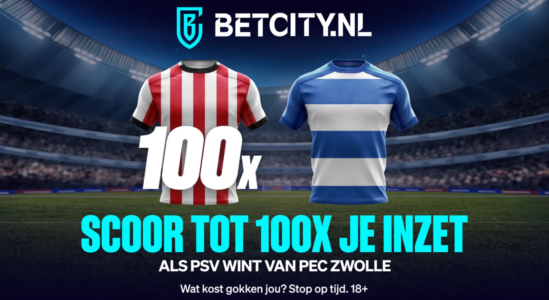 PSV mikt op elf op rij tegen PEC: €100 voor zege van de kampioen!