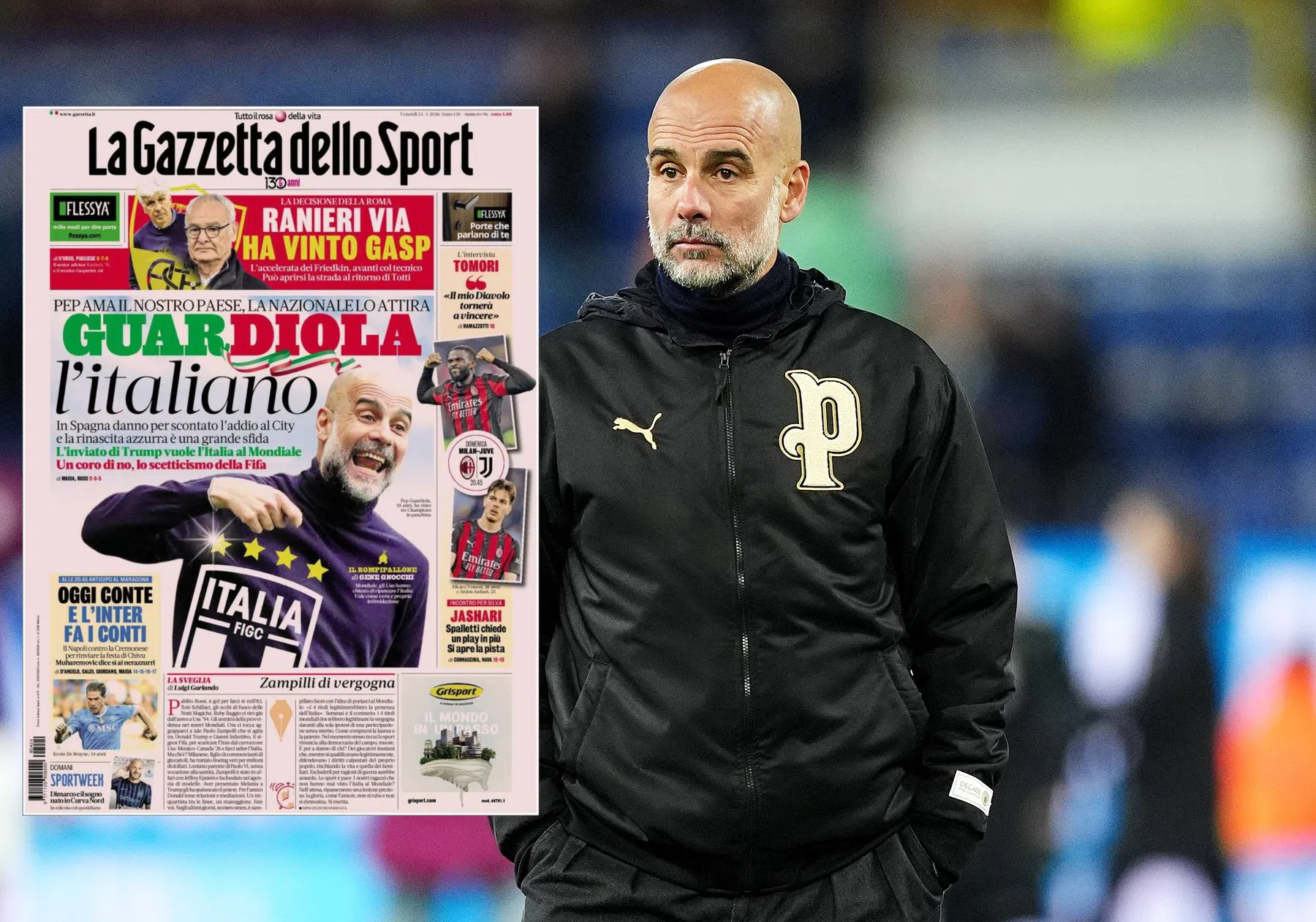 Italië verklaart liefde aan gedroomde bondscoach Guardiola