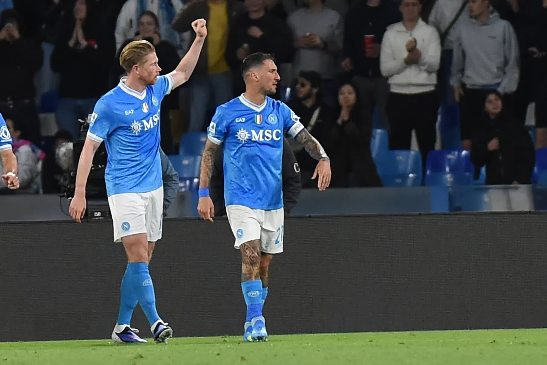 Bij afwezigheid van Lukaku is De Bruyne de bepalende Belg van Napoli