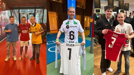 Shirts van Haaland, Memphis en Reijnders geveild voor Prinses Máxima Centrum 
