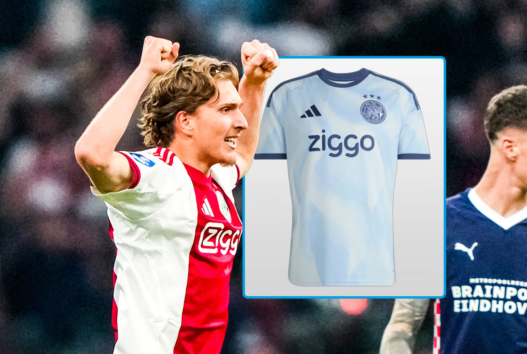 Ajax lanceert derde shirt met nostalgische kleurencombinatie
