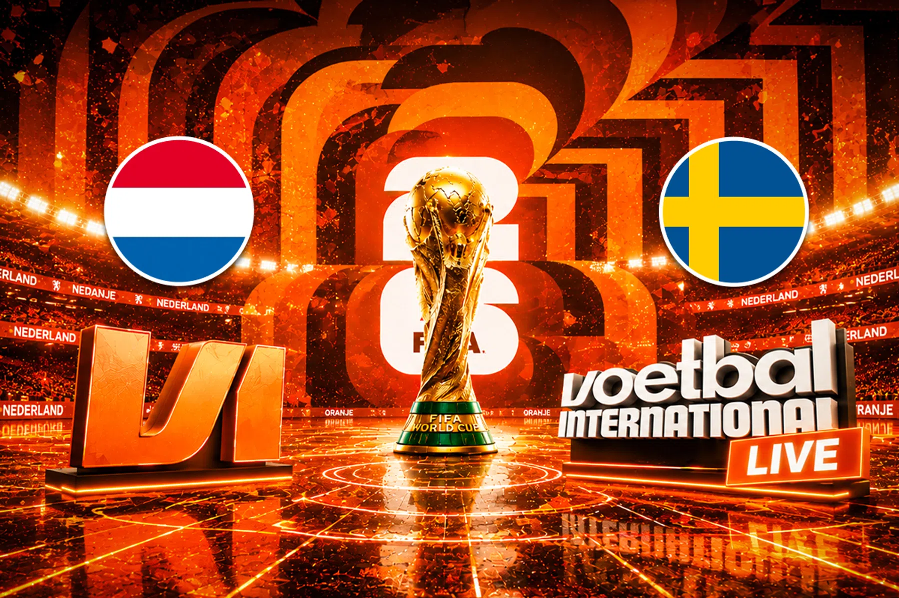 VI Live: KNVB deelt kleedkamerfoto met leden van Koninklijk Huis