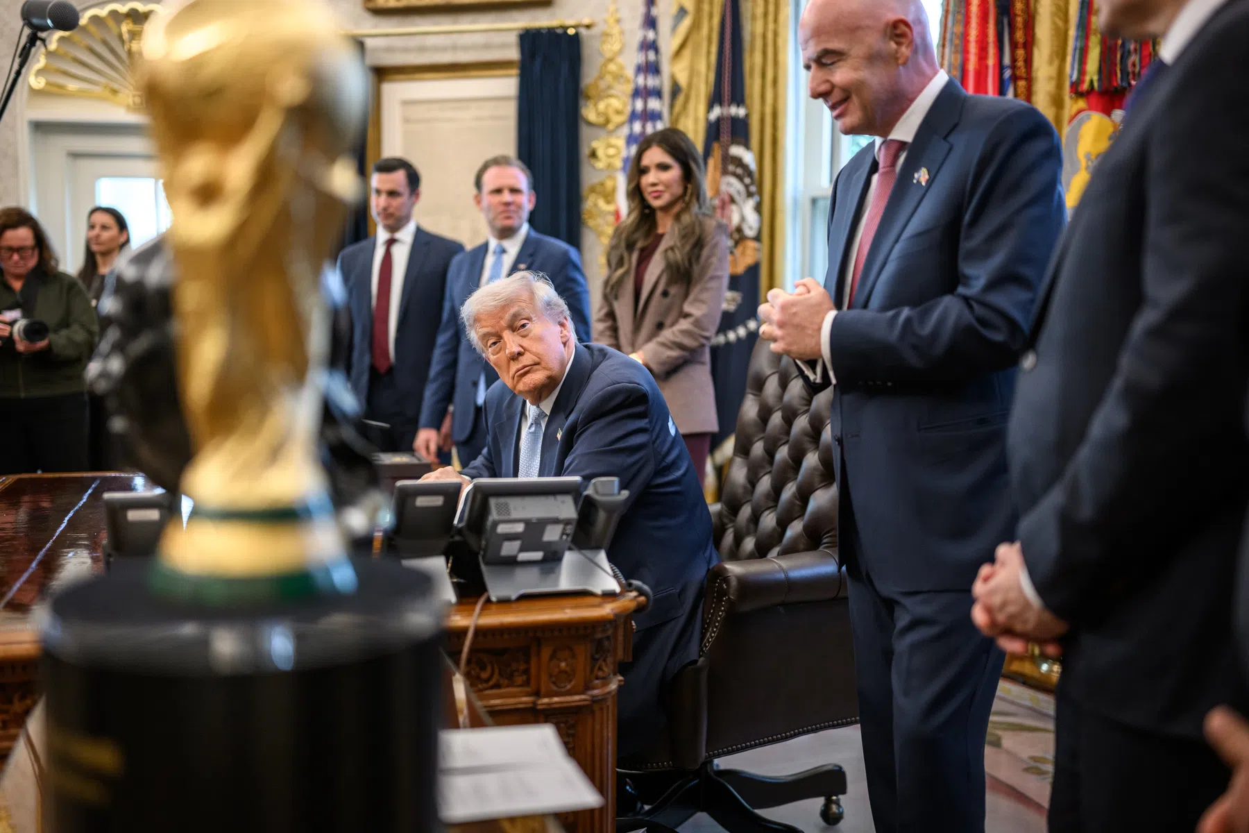 Laatste debutant van dit WK aanstaande: Trump komt naar de finale kijken