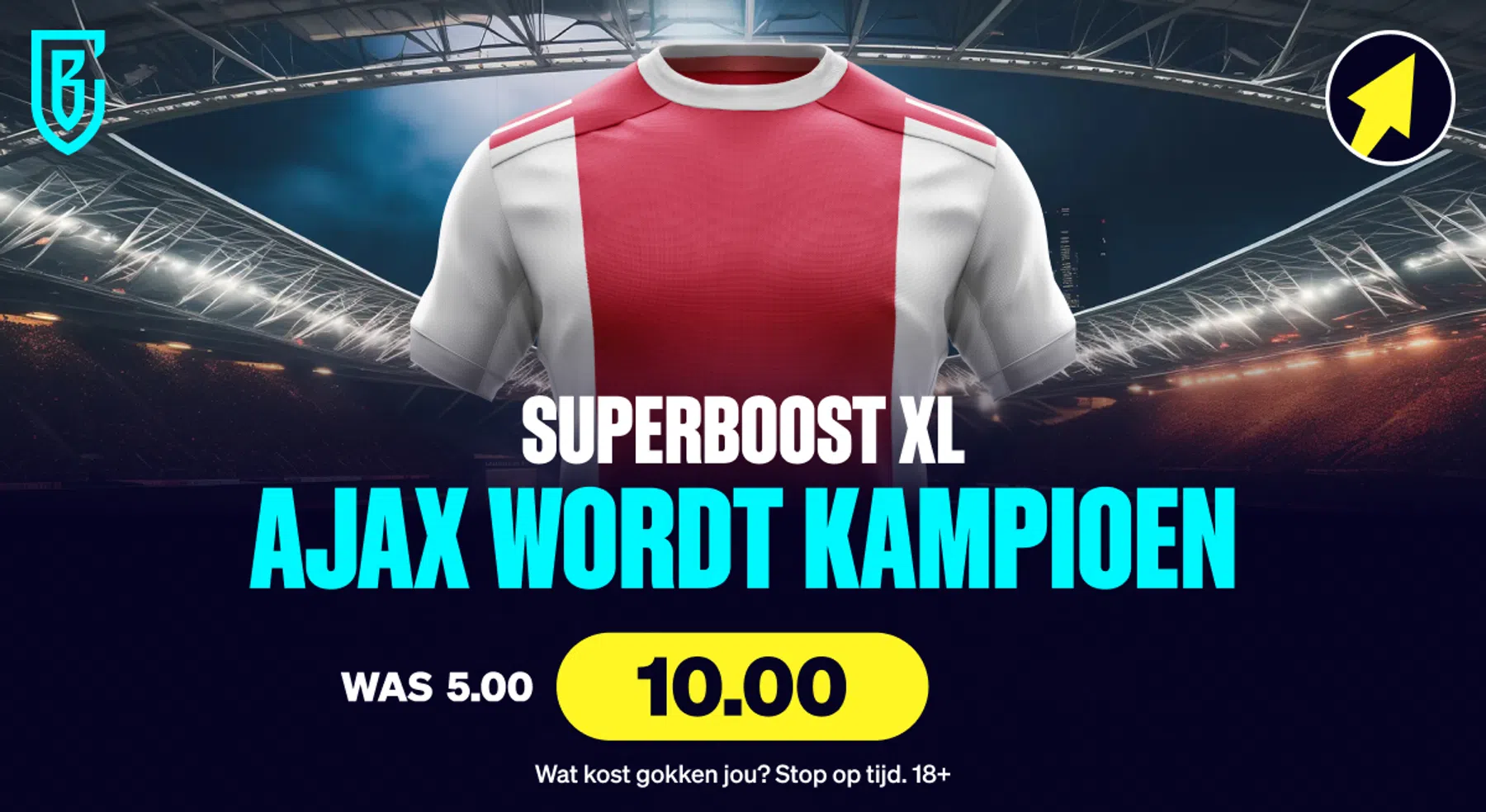 Superboost XL: 10x je inzet voor landstitel voor Ajax! (alleen vandaag)