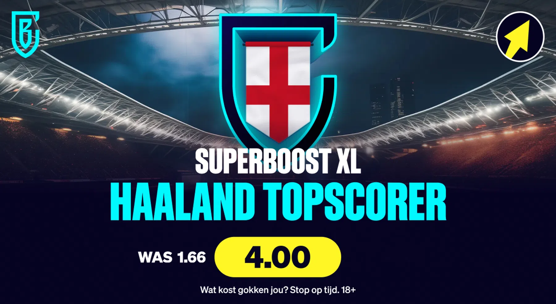 Superboost XL: 4x je inzet als Haaland topscorer wordt! (alleen vandaag)
