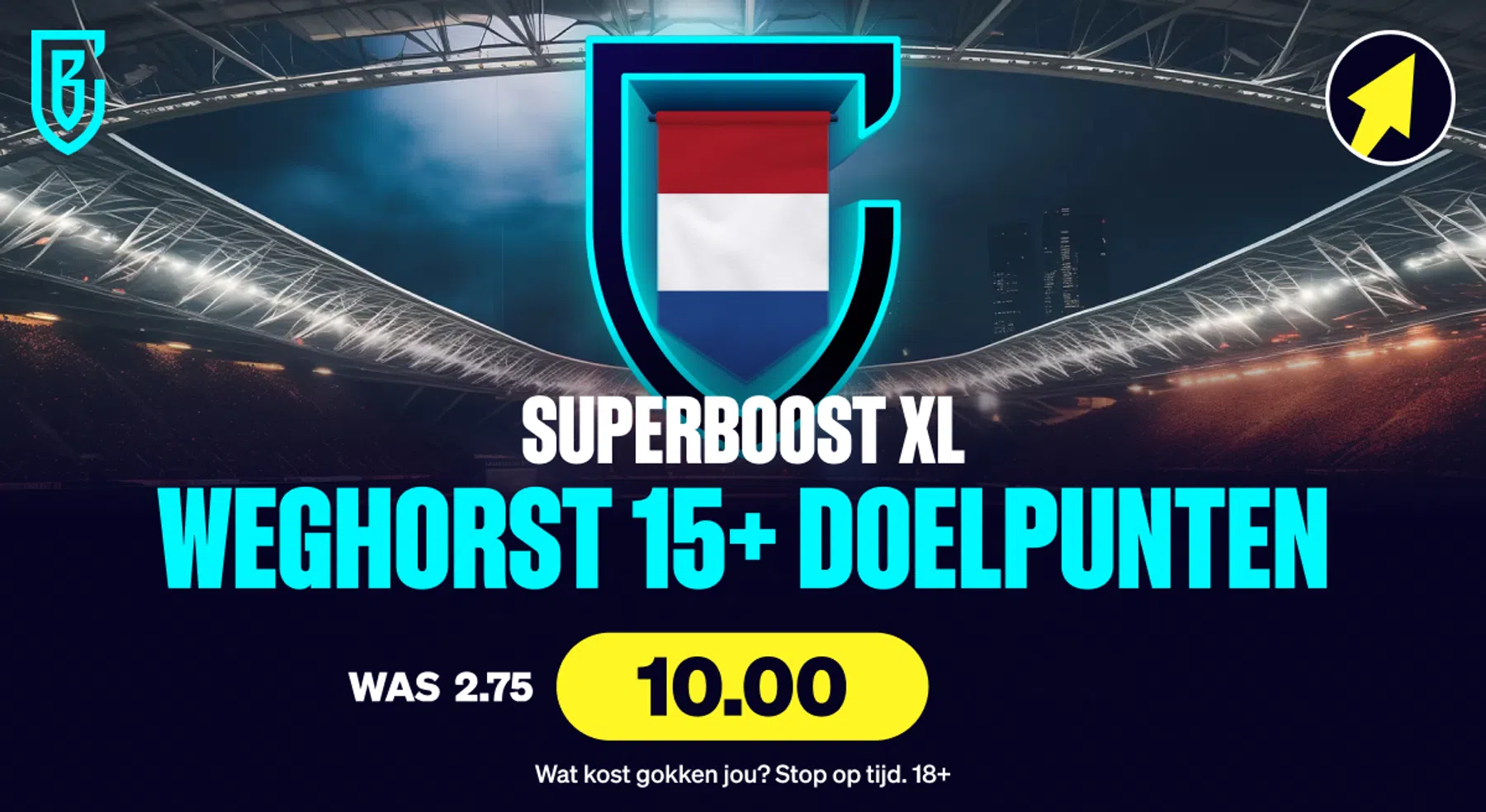 Superboost XL: 10x je inzet voor minstens 15 goals van Weghorst!
