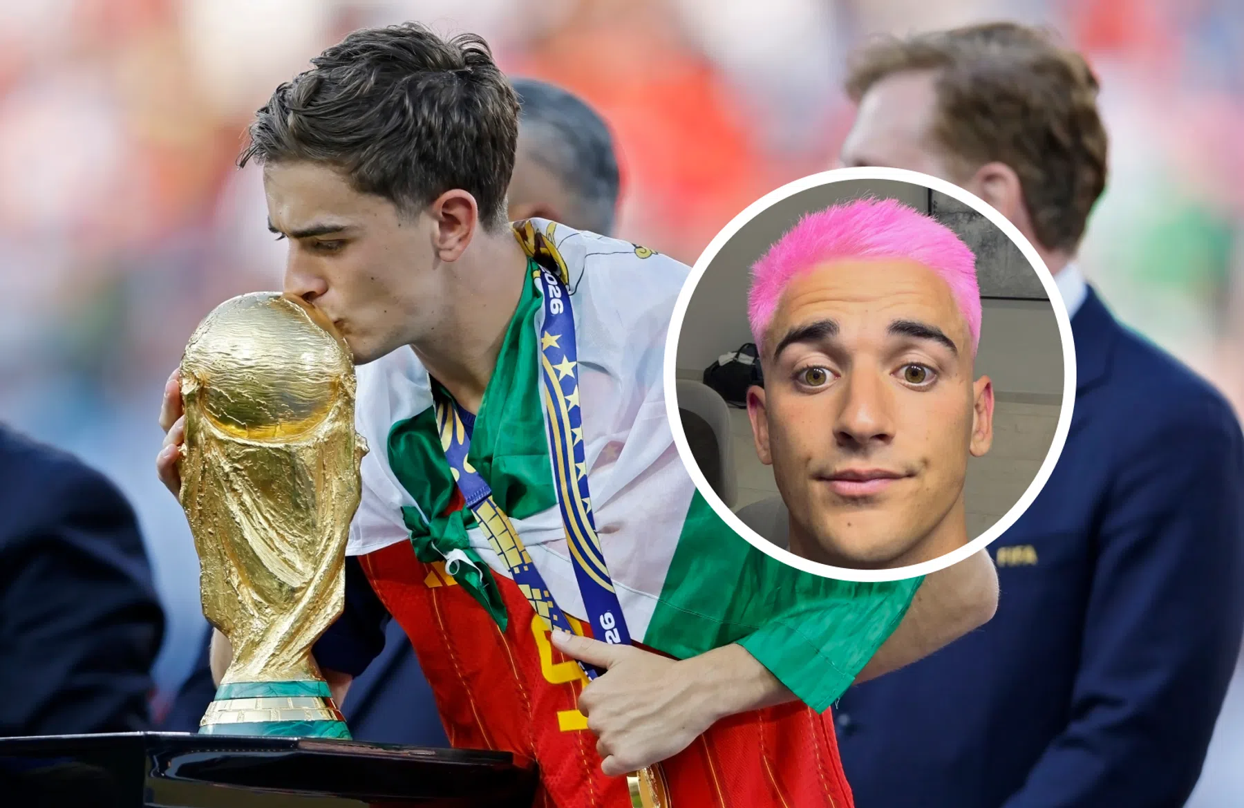 Na Cucurella lost ook Gavi schuld in: Barça-middenvelder verft haar roze