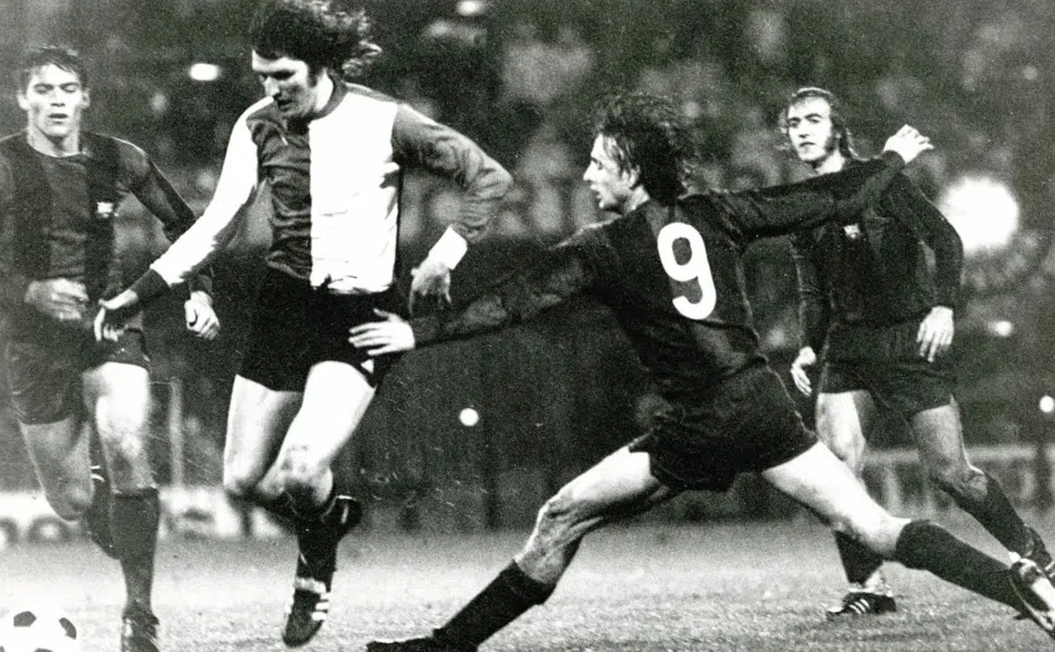 Toen Feyenoorder Rinus Israël in Camp Nou besloot te dollen met Johan ...