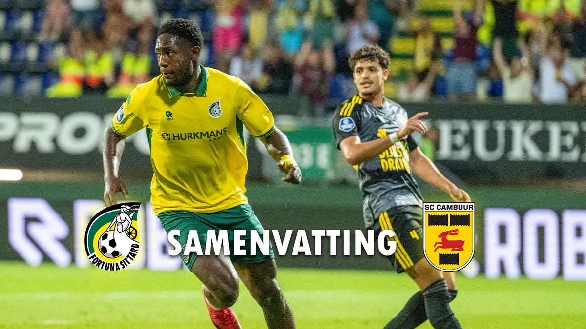 Fo Runa Samenvatting: Fortuna Sittard bezorgt promovendus Cambuur nieuwe nederlaag
